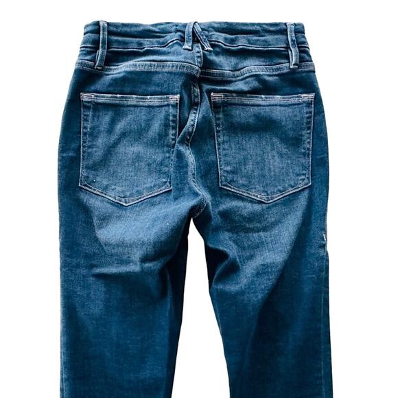 Good American Good Legs Crop Size 2/26 Blue260 Skinny Leg High Rise Stretch - Picture 6 of 8